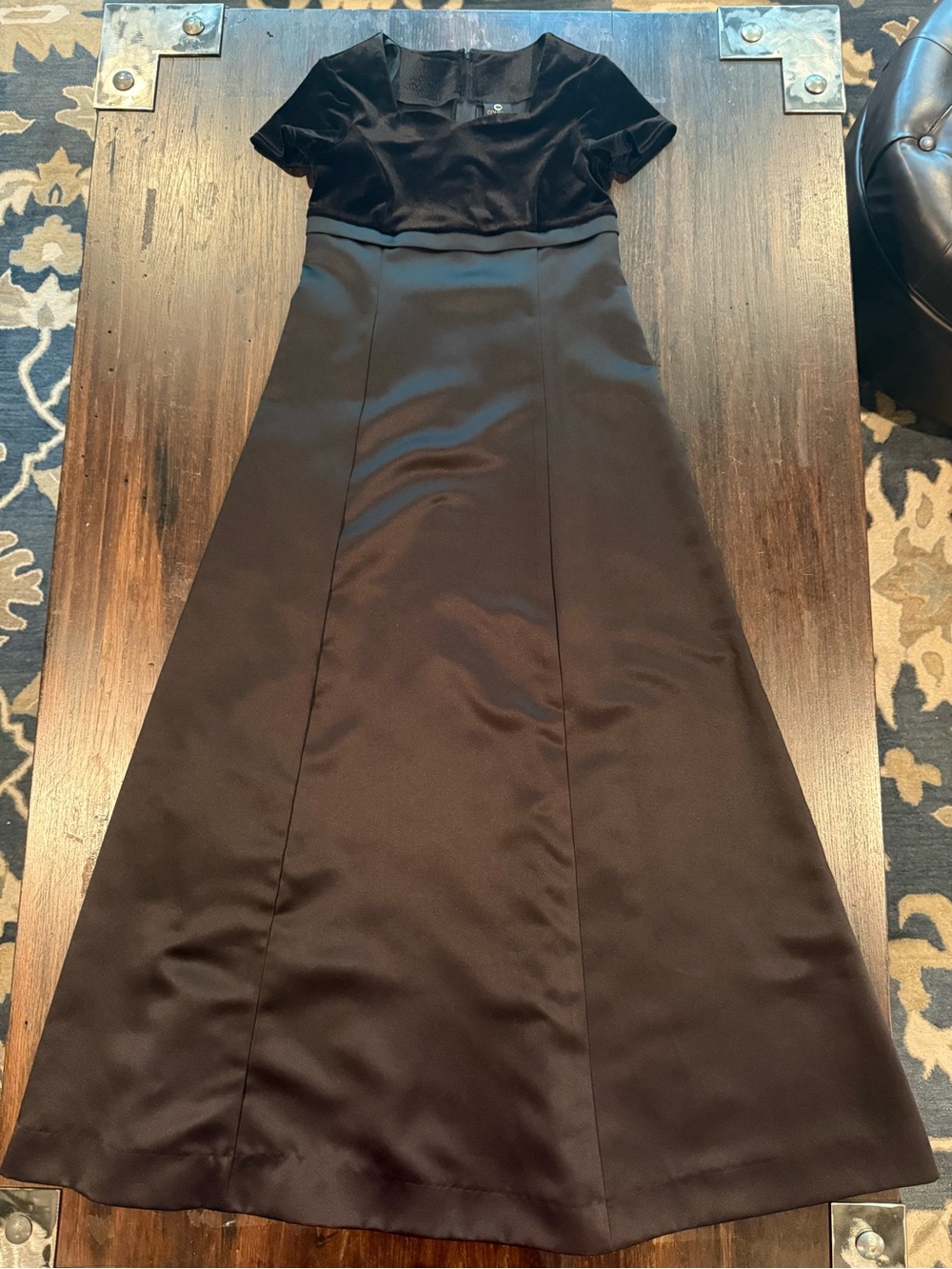 Classic Black Girls Concert Dress with Velvet Top